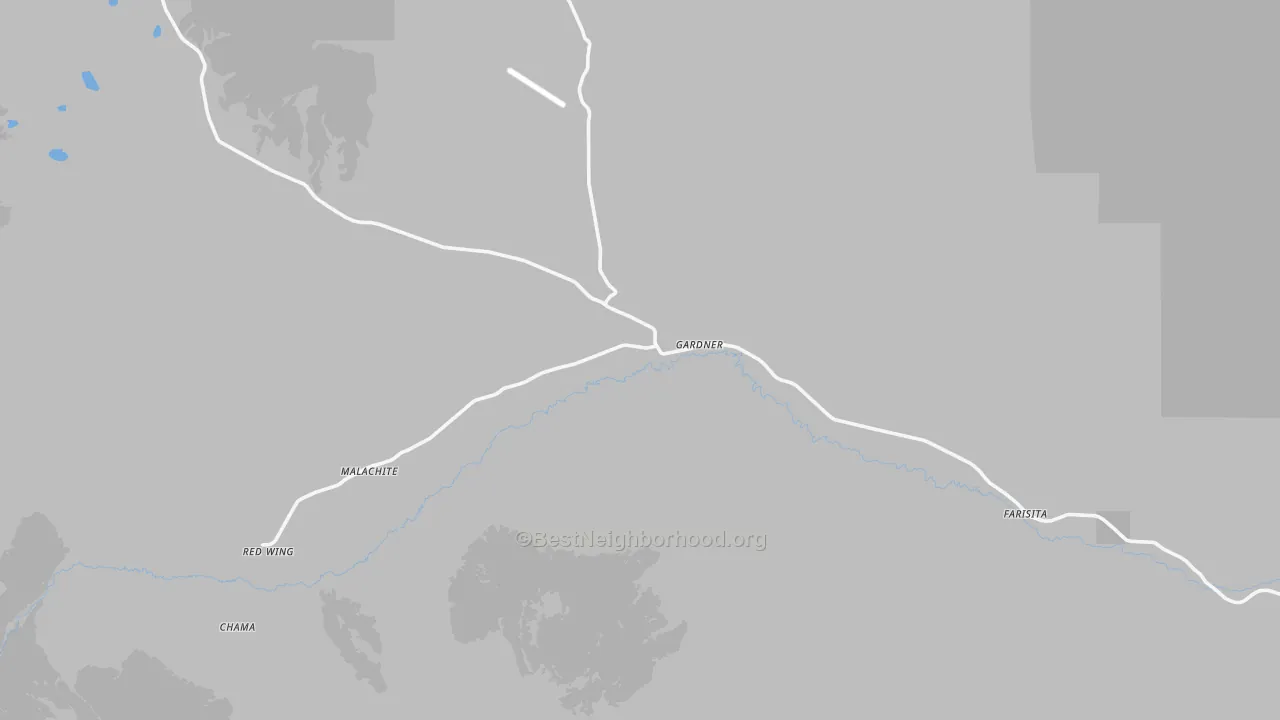 Walk Grade map of 81040, CO, walkable areas in green and car-dependent areas in red