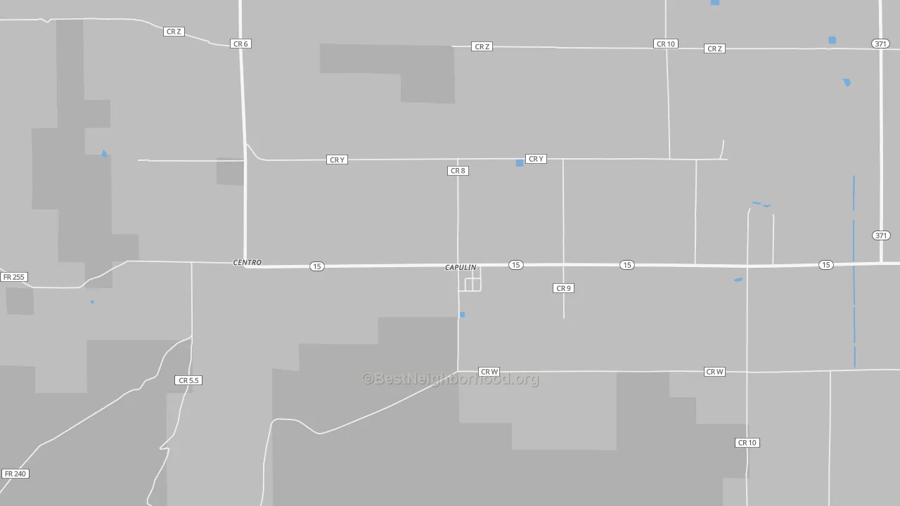 Walk Grade map of 81124, CO, walkable areas in green and car-dependent areas in red