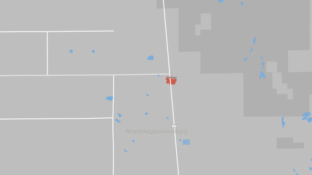 Walk Grade map of 81136, CO, walkable areas in green and car-dependent areas in red