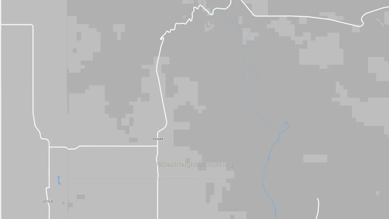 Walk Grade map of 81325, CO, walkable areas in green and car-dependent areas in red