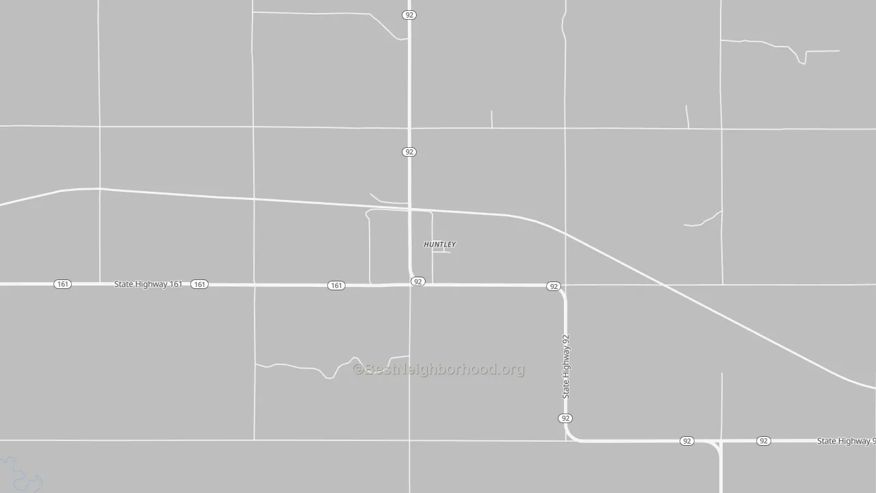 Walk Grade map of 82218, WY, walkable areas in green and car-dependent areas in red