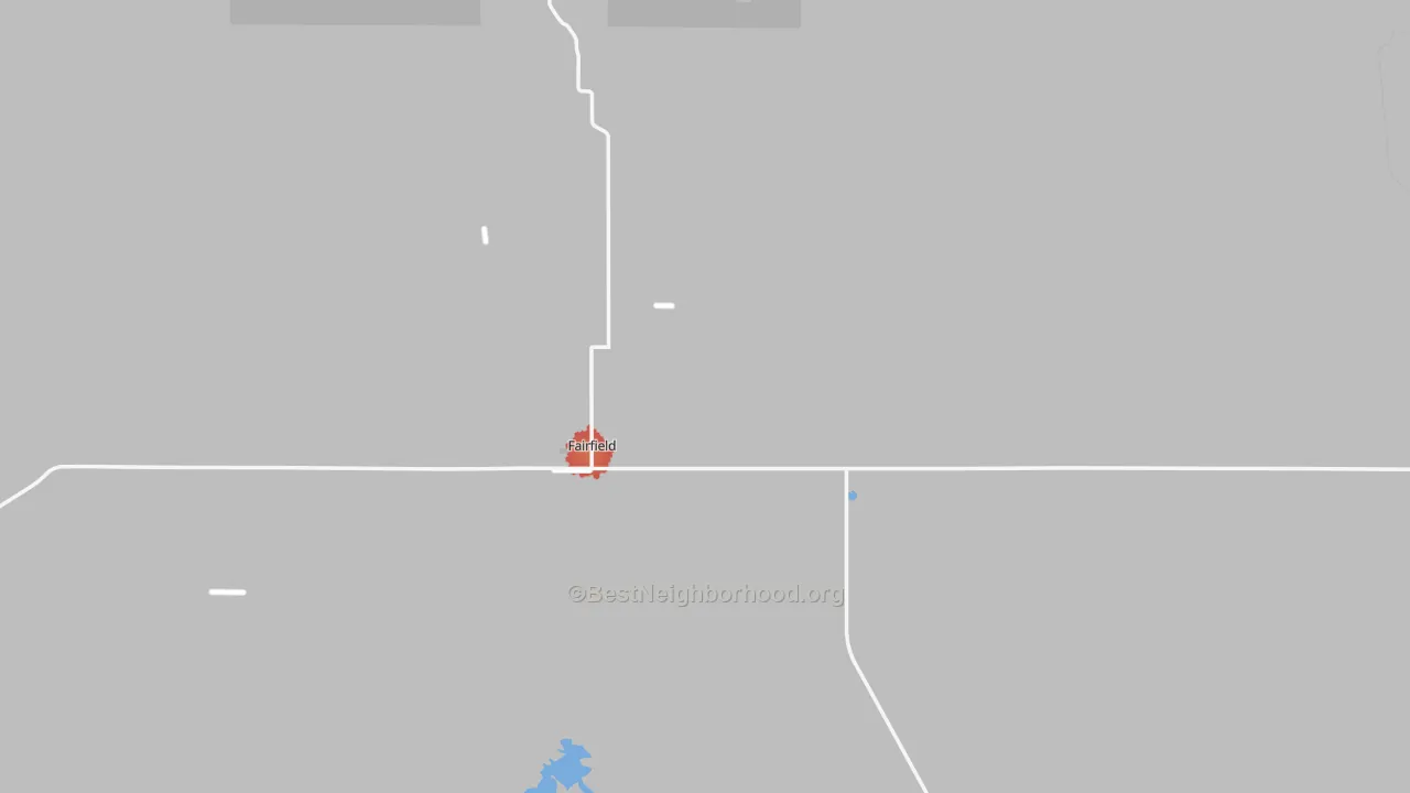 Walk Grade map of 83327, ID, walkable areas in green and car-dependent areas in red