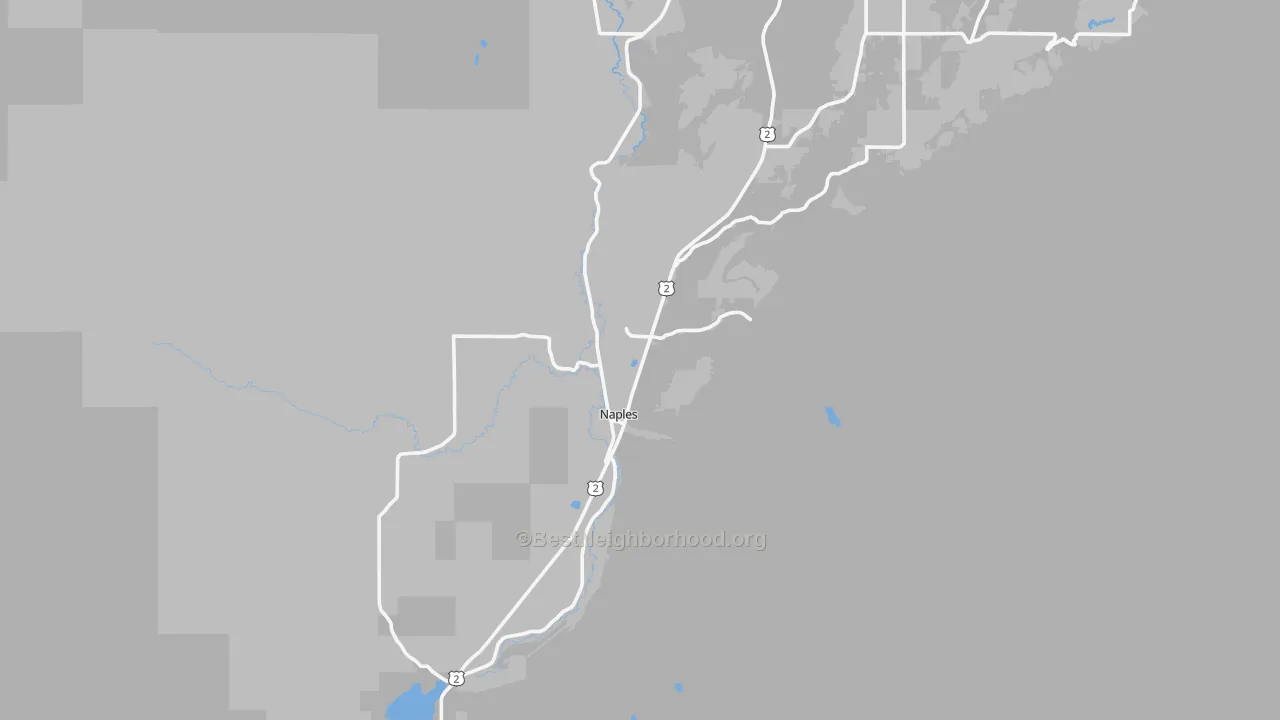 Walk Grade map of 83847, ID, walkable areas in green and car-dependent areas in red
