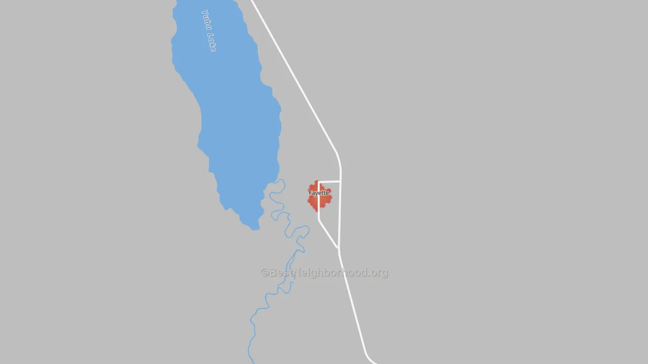 Walk Grade map of 84630, UT, walkable areas in green and car-dependent areas in red