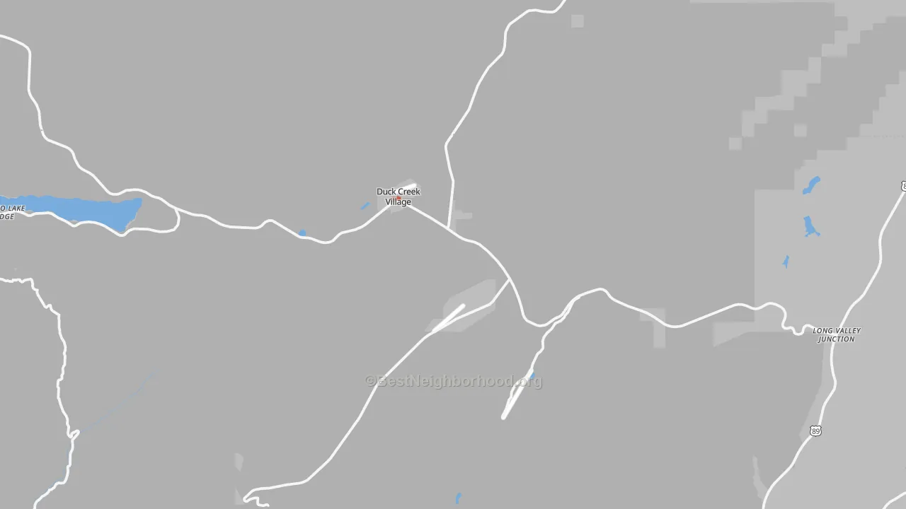 Walk Grade map of 84762, UT, walkable areas in green and car-dependent areas in red