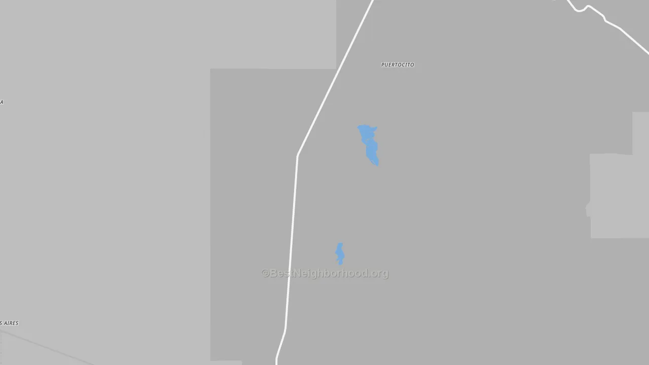 Walk Grade map of 85633, AZ, walkable areas in green and car-dependent areas in red