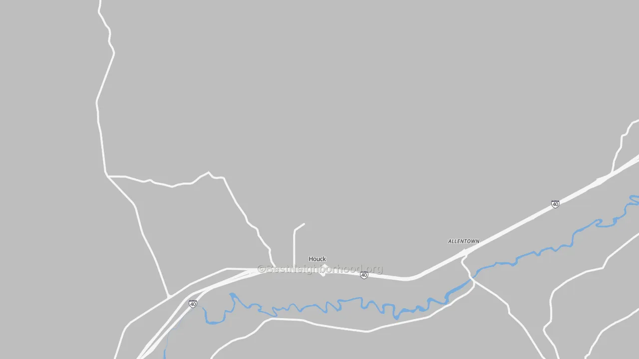 Walk Grade map of 86506, AZ, walkable areas in green and car-dependent areas in red