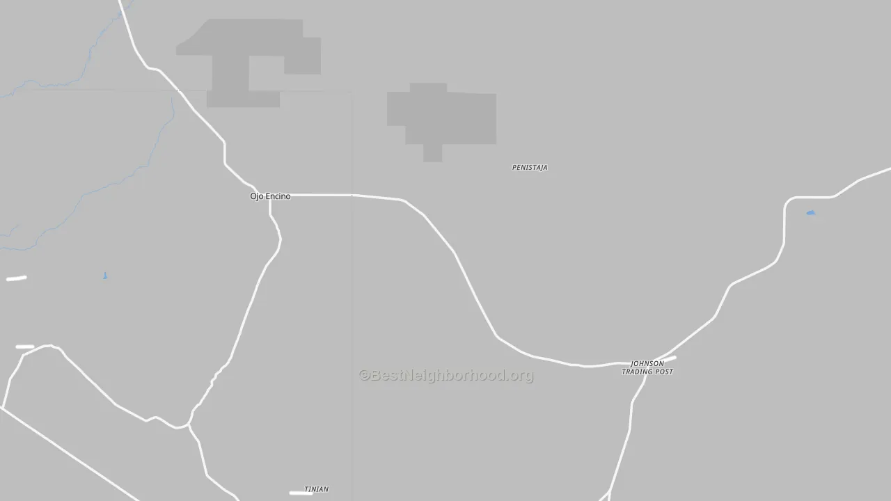 Walk Grade map of 87013, NM, walkable areas in green and car-dependent areas in red