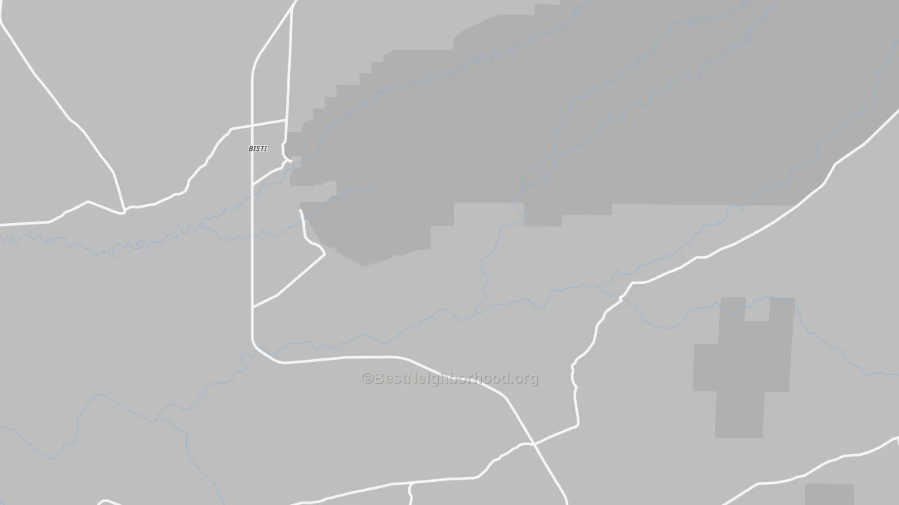 Walk Grade map of 87499, NM, walkable areas in green and car-dependent areas in red