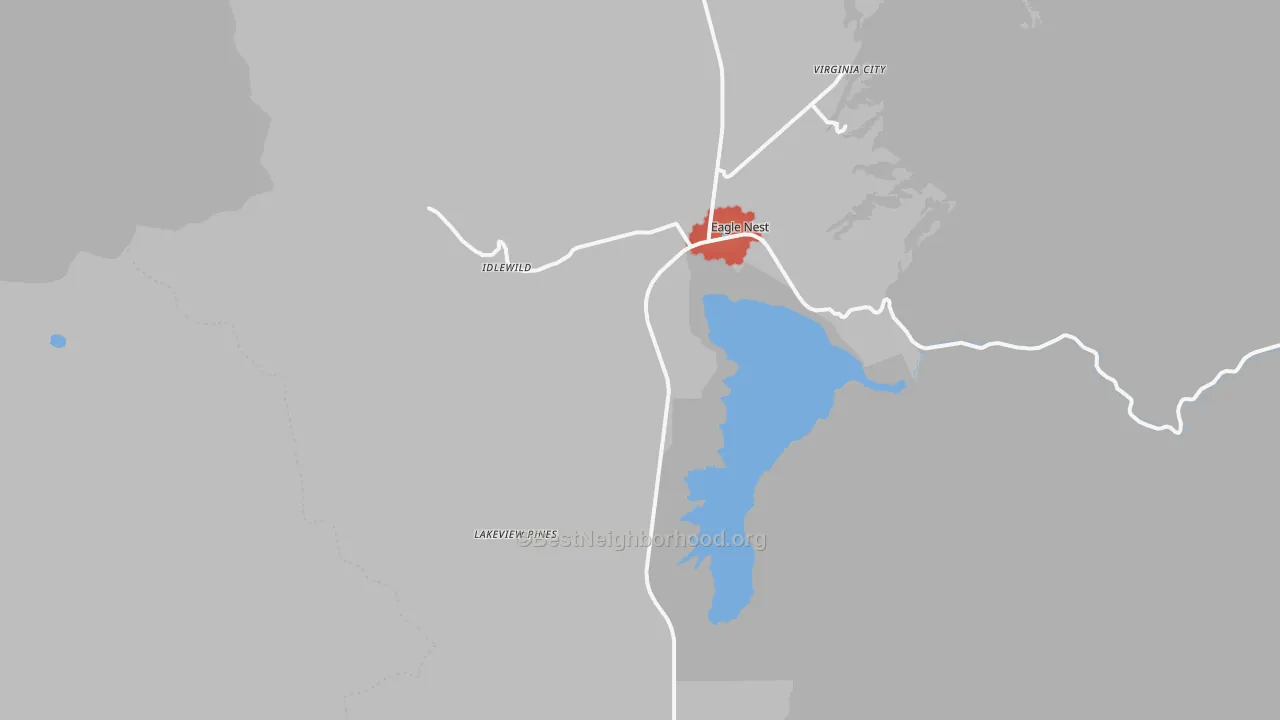 Walk Grade map of 87718, NM, walkable areas in green and car-dependent areas in red