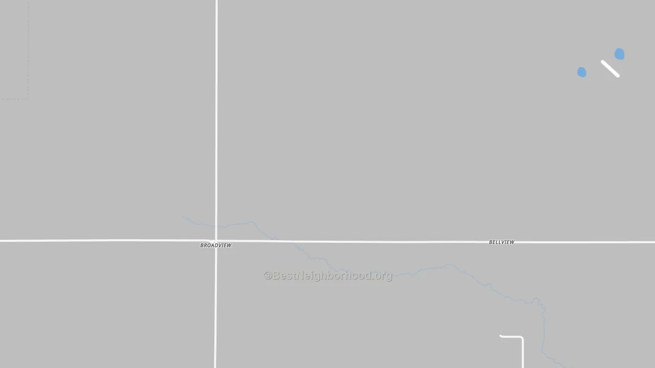 Walk Grade map of 88112, NM, walkable areas in green and car-dependent areas in red