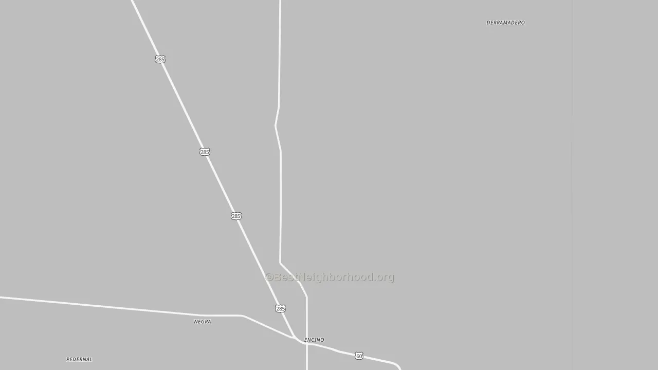 Walk Grade map of 88321, NM, walkable areas in green and car-dependent areas in red