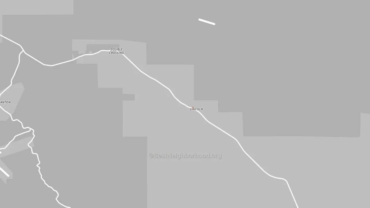 Walk Grade map of 88338, NM, walkable areas in green and car-dependent areas in red