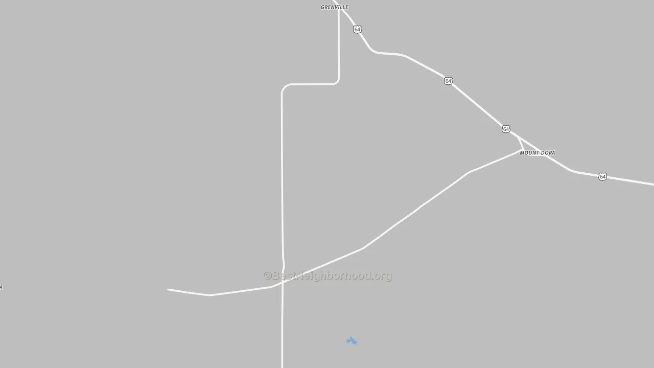 Walk Grade map of 88424, NM, walkable areas in green and car-dependent areas in red