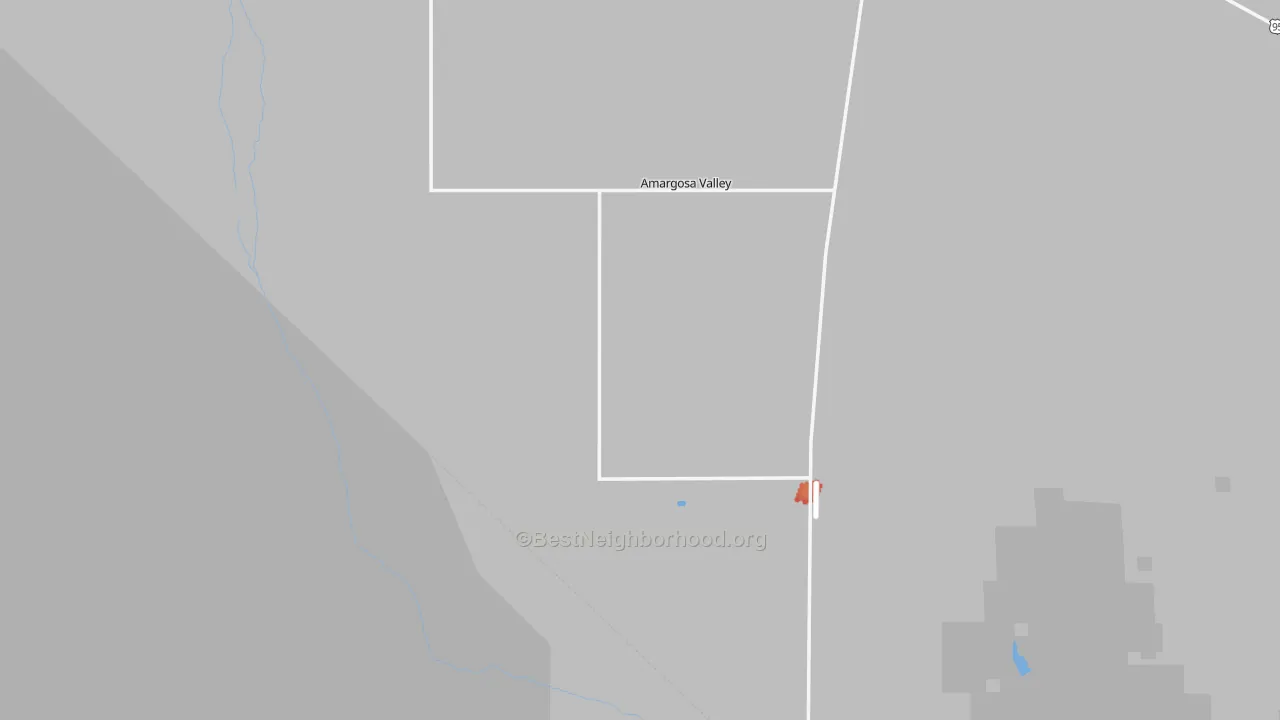 Walk Grade map of 89020, NV, walkable areas in green and car-dependent areas in red