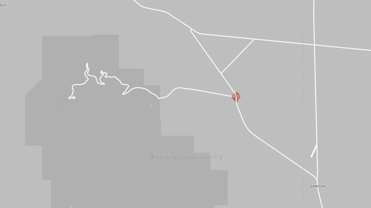 Walk Grade map of 89311, NV, walkable areas in green and car-dependent areas in red