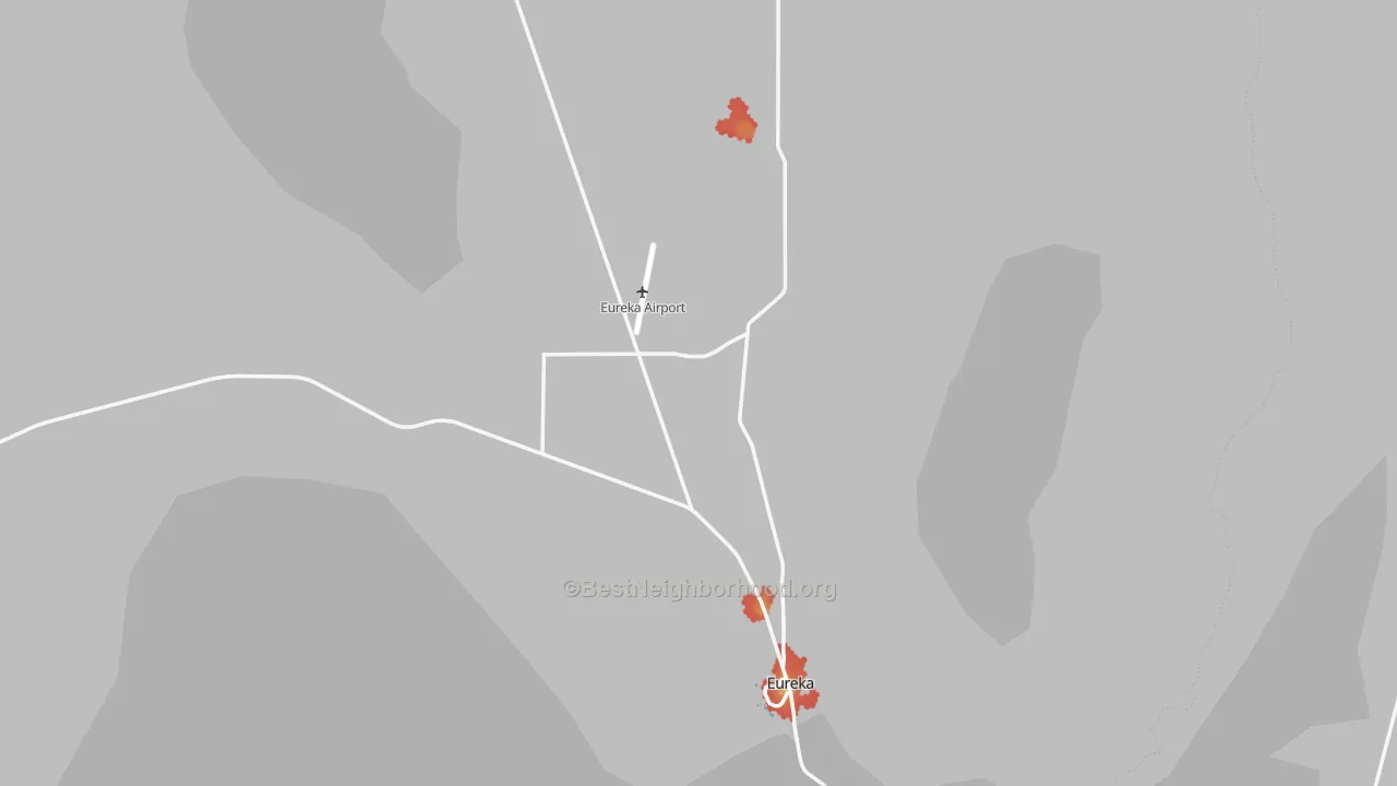 Walk Grade map of 89316, NV, walkable areas in green and car-dependent areas in red