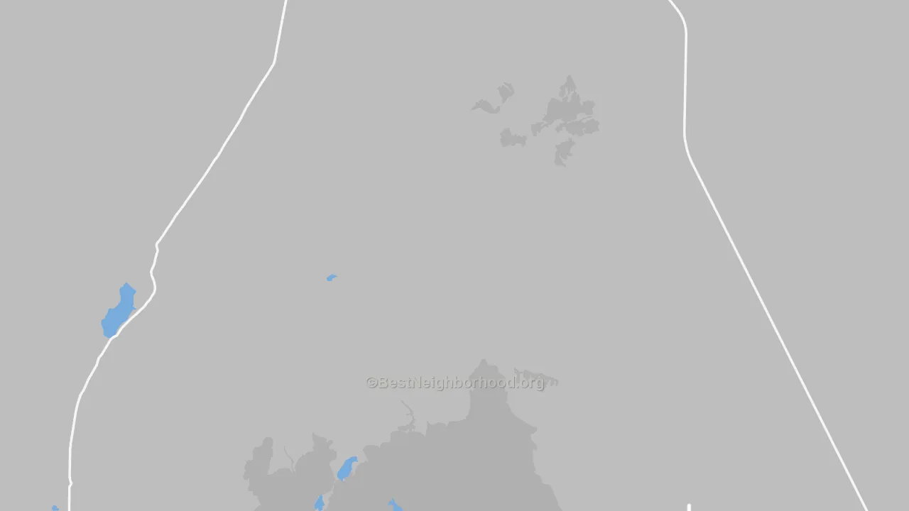 Walk Grade map of 89404, NV, walkable areas in green and car-dependent areas in red