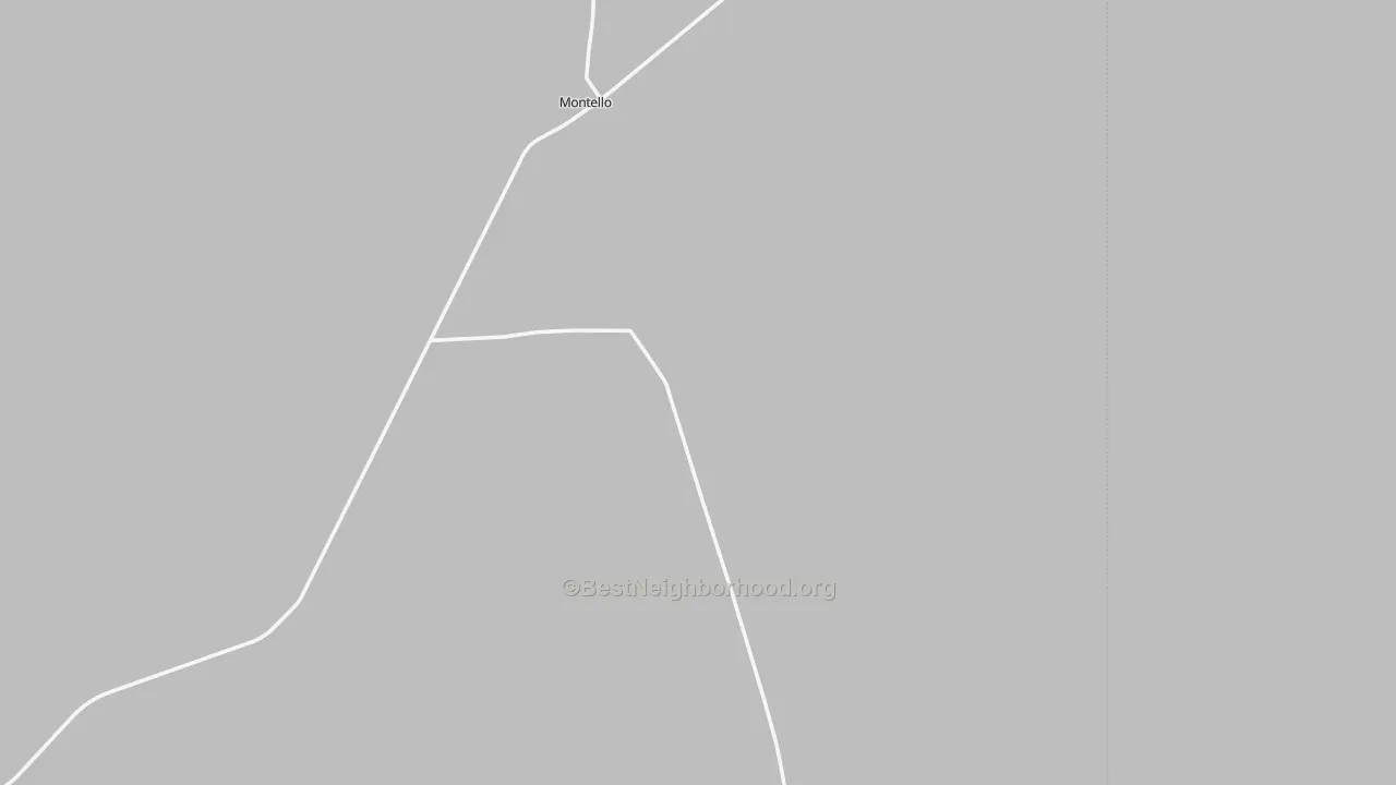 Walk Grade map of 89830, NV, walkable areas in green and car-dependent areas in red