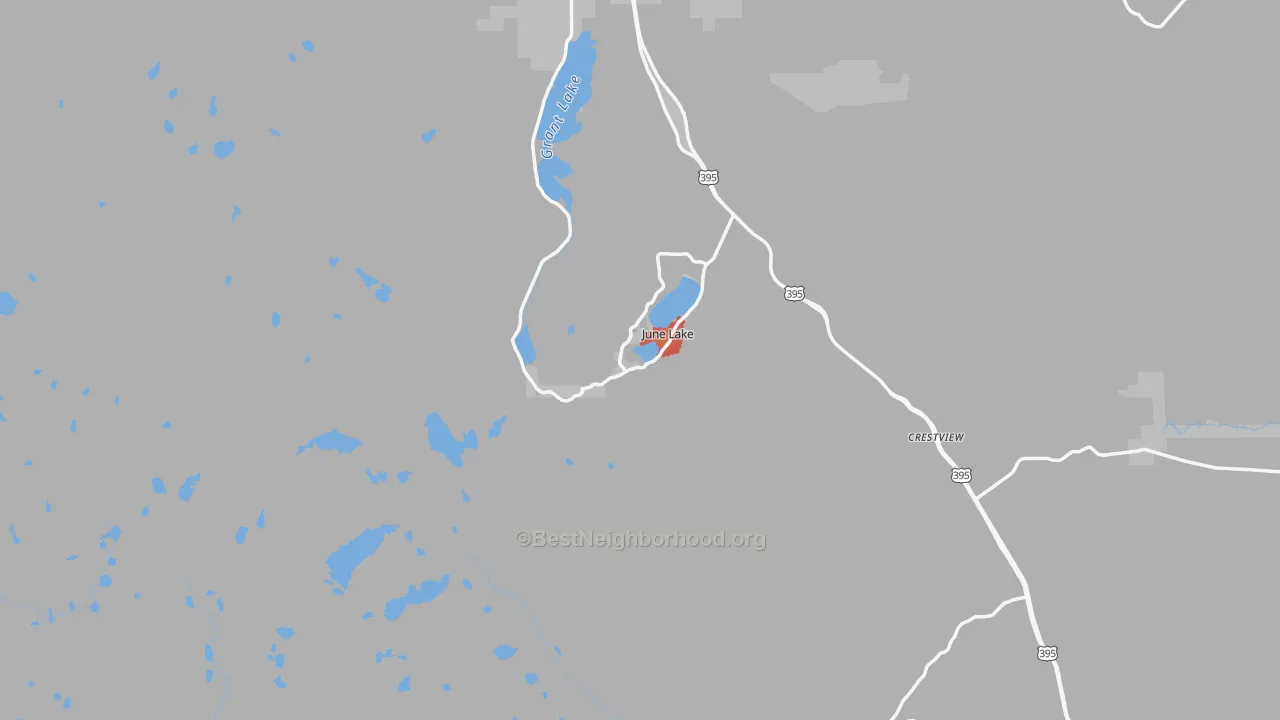 Walk Grade map of 93529, CA, walkable areas in green and car-dependent areas in red