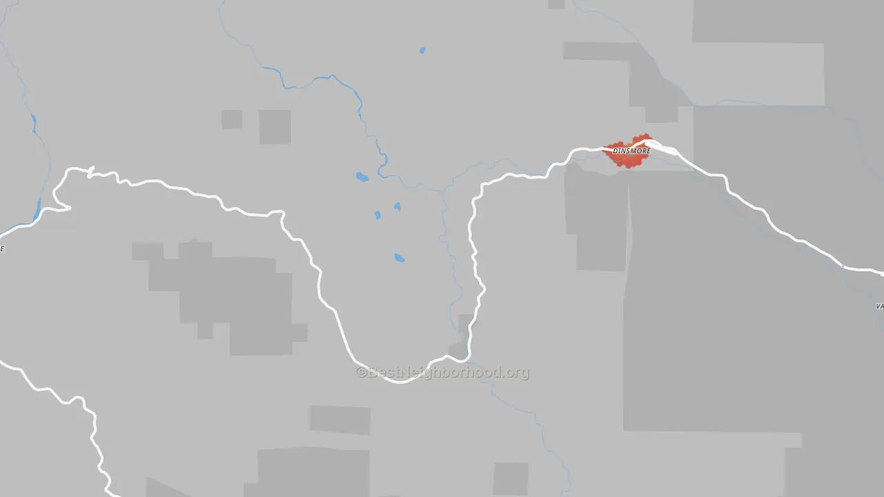 Walk Grade map of 95526, CA, walkable areas in green and car-dependent areas in red