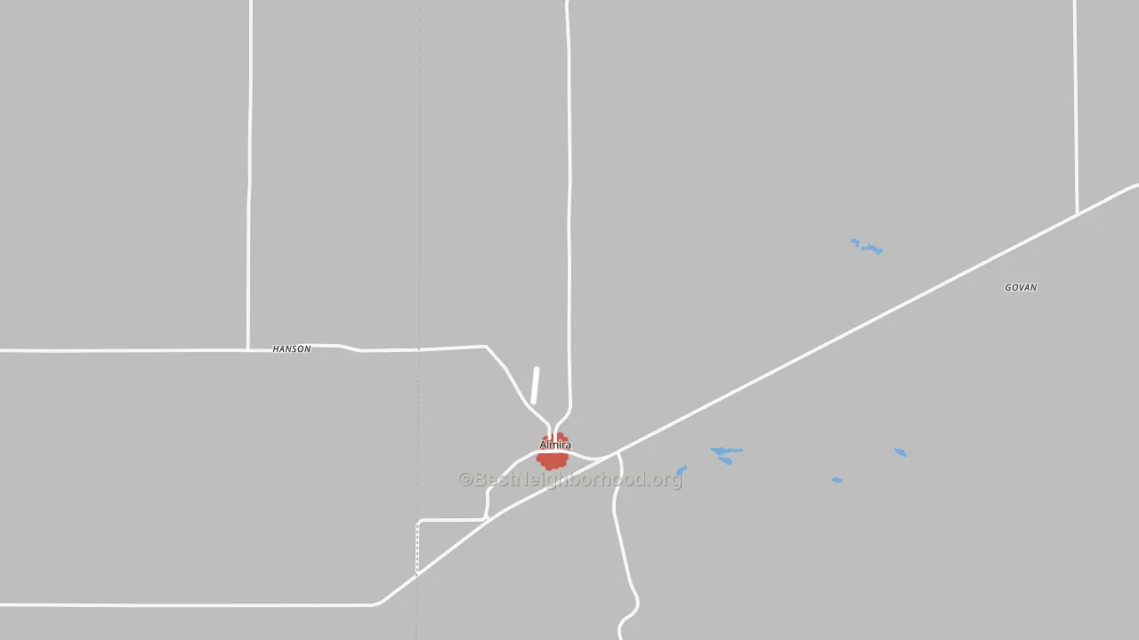 Walk Grade map of 99103, WA, walkable areas in green and car-dependent areas in red