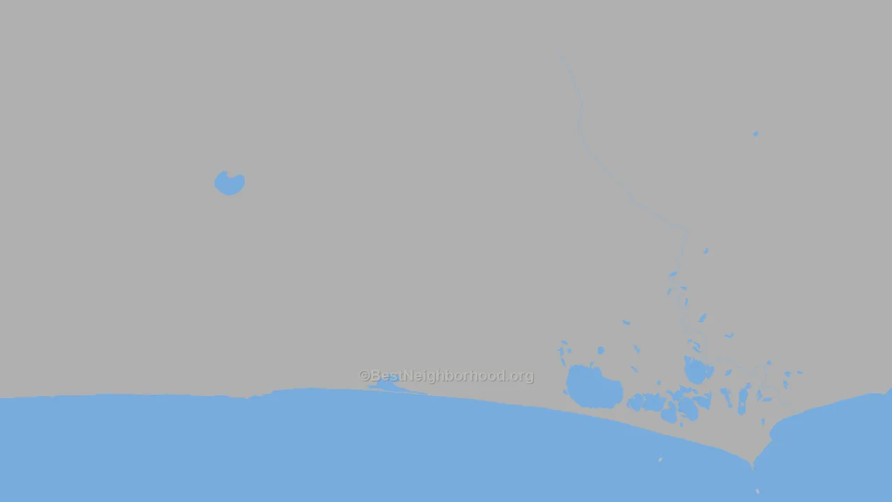 Walk Grade map of Aleutians East Borough, AK, walkable areas in green and car-dependent areas in red