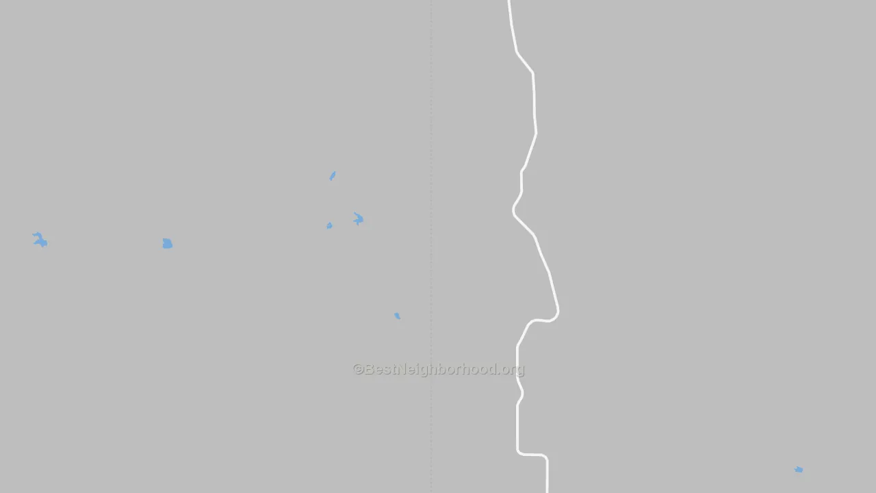 Walk Grade map of Belvidere, SD, walkable areas in green and car-dependent areas in red