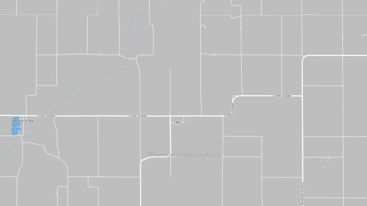 Walk Grade map of Carl, IA, walkable areas in green and car-dependent areas in red