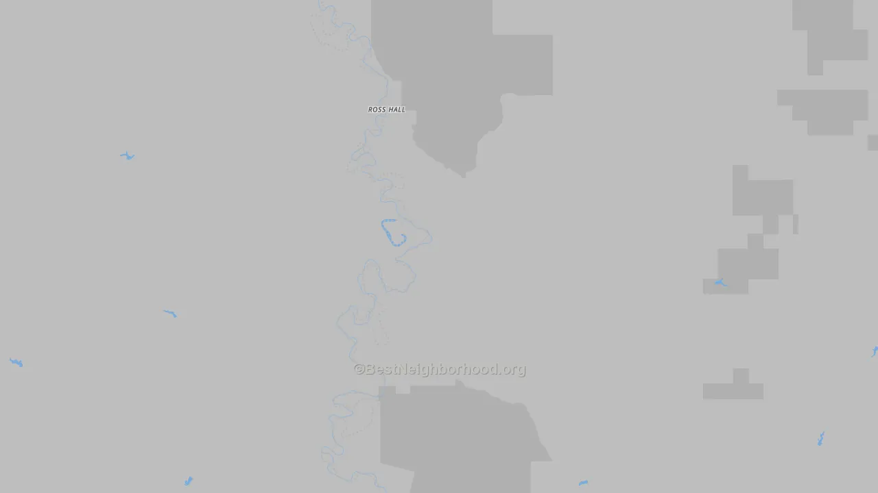 Walk Grade map of Cat Creek, MT, walkable areas in green and car-dependent areas in red
