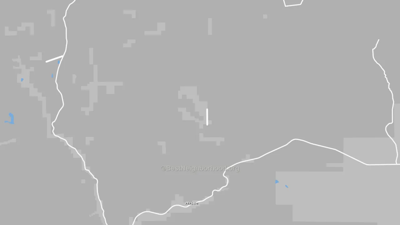 Walk Grade map of Catron County, NM, walkable areas in green and car-dependent areas in red
