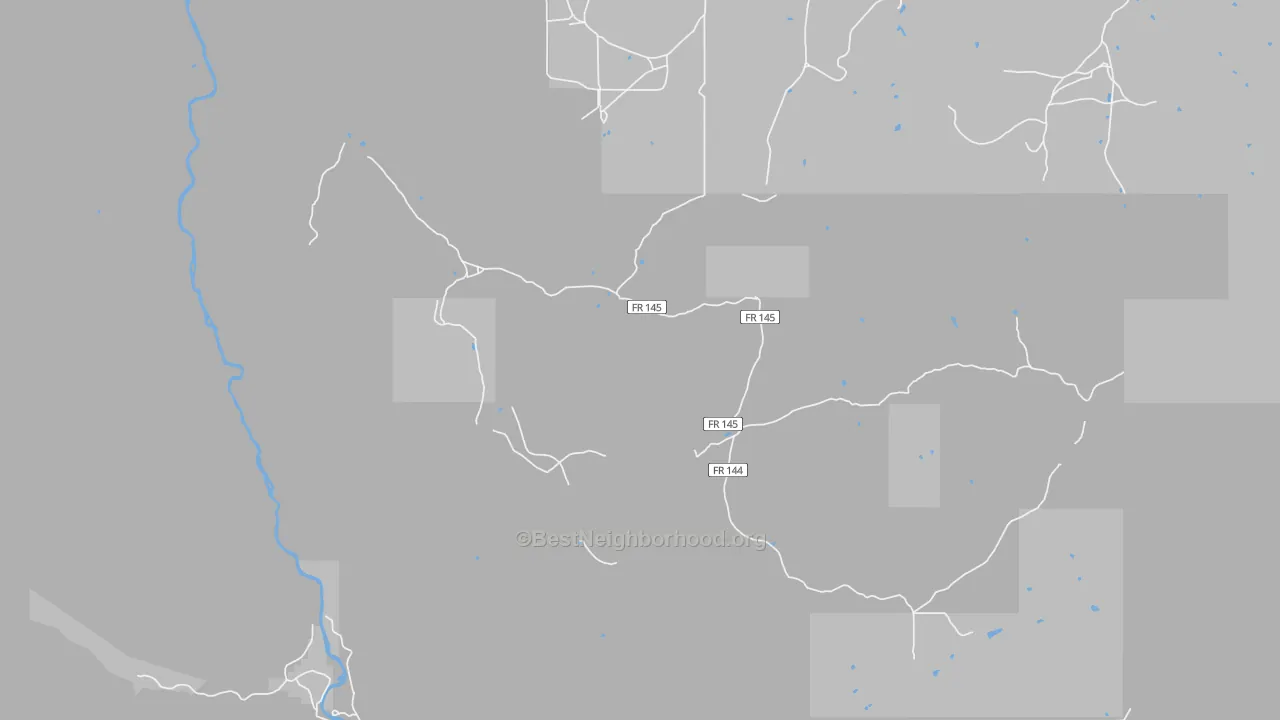Walk Grade map of Cebolla, NM, walkable areas in green and car-dependent areas in red