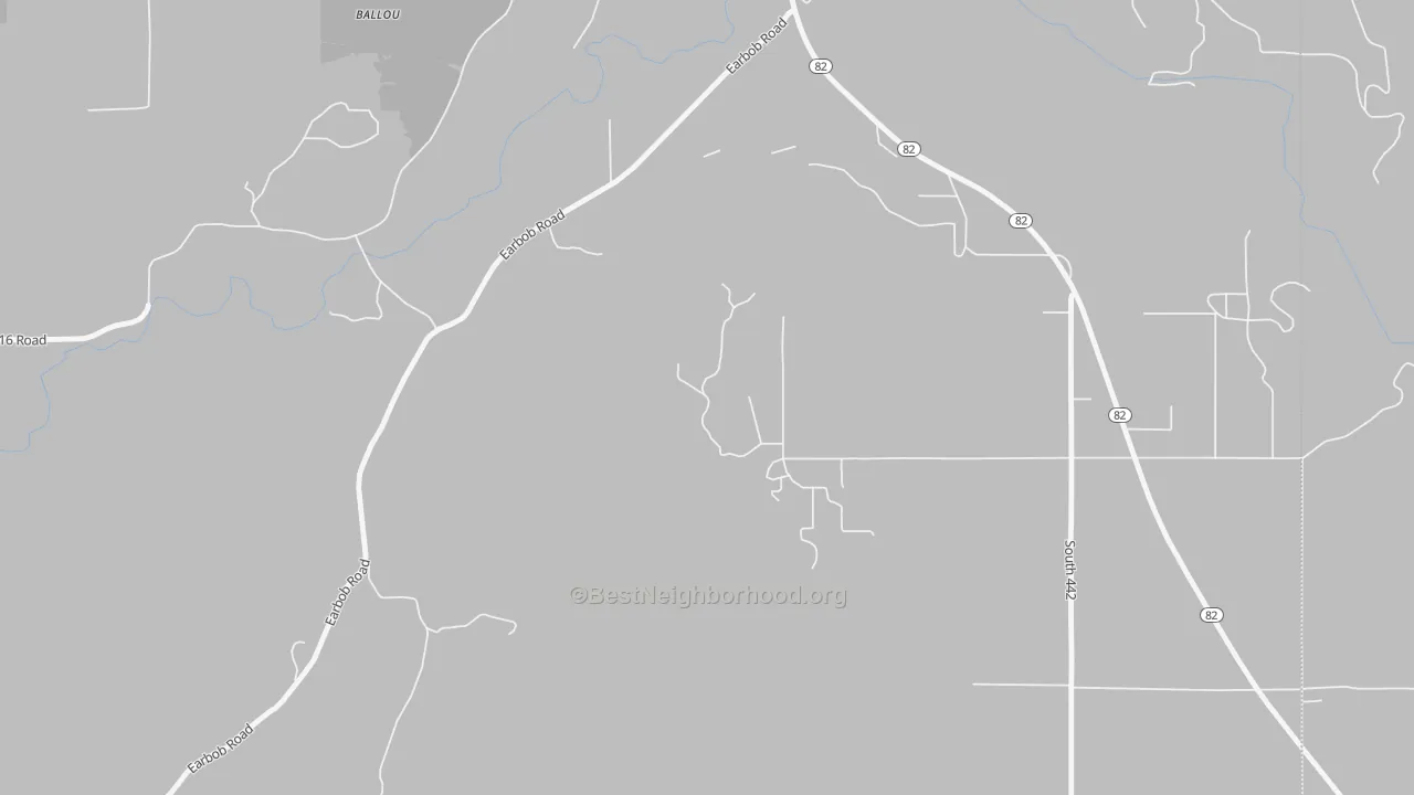 Walk Grade map of Cedar Crest, OK, walkable areas in green and car-dependent areas in red