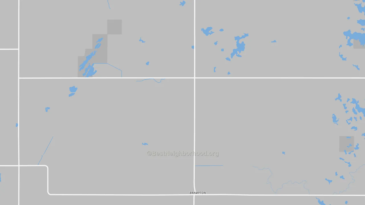 Walk Grade map of Cogswell, ND, walkable areas in green and car-dependent areas in red