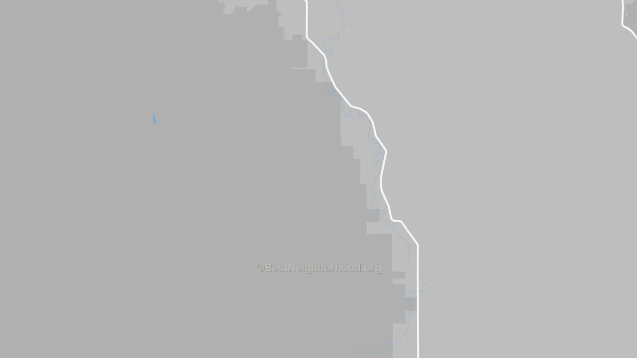 Walk Grade map of Curtis, WA, walkable areas in green and car-dependent areas in red
