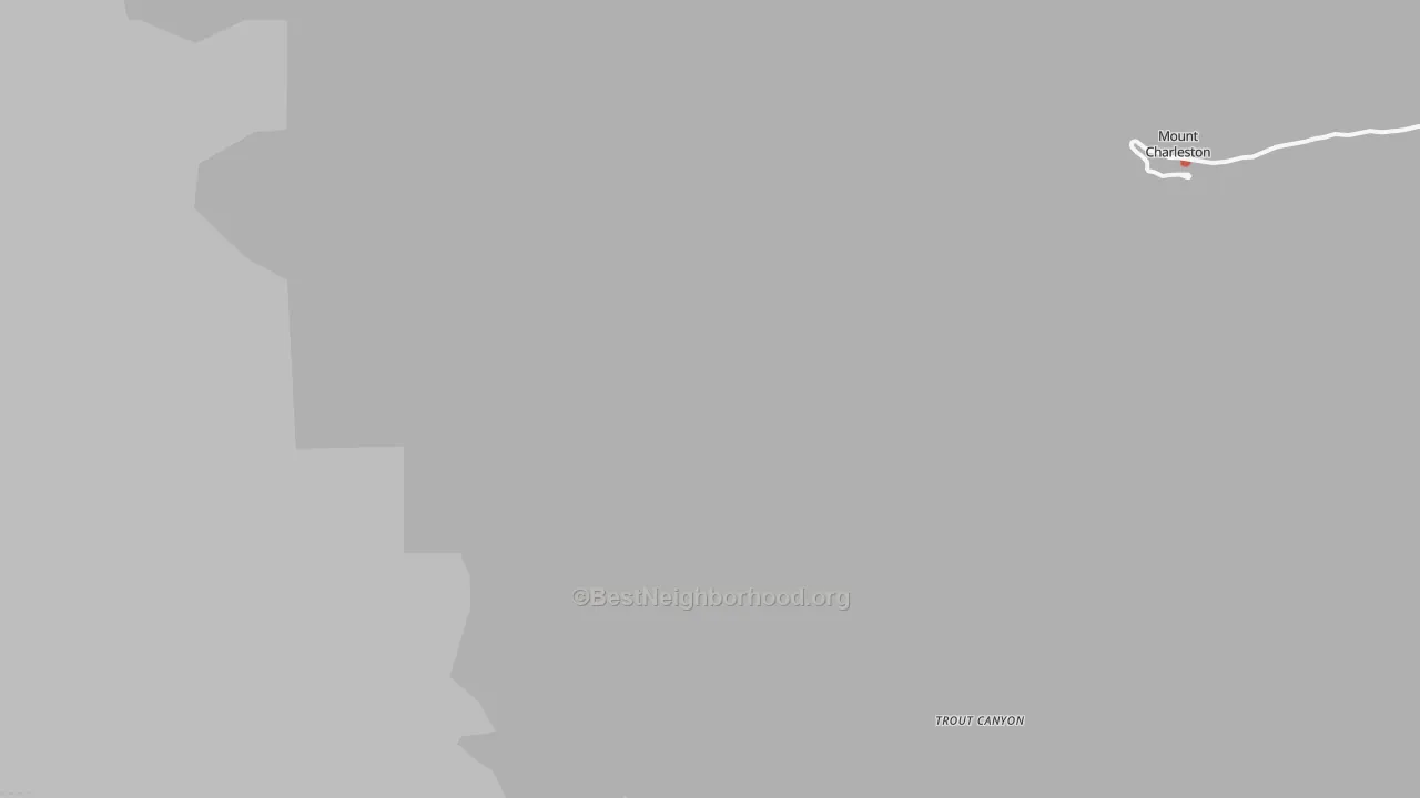 Walk Grade map of Dry Lake, NV, walkable areas in green and car-dependent areas in red