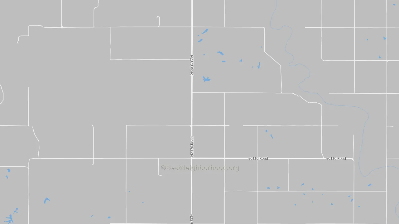 Walk Grade map of Fairvalley, OK, walkable areas in green and car-dependent areas in red