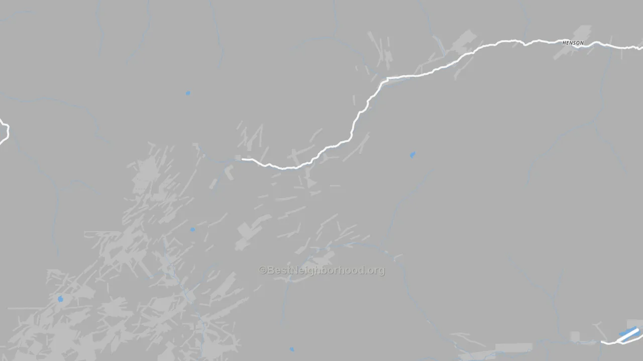 Walk Grade map of Ironton, CO, walkable areas in green and car-dependent areas in red
