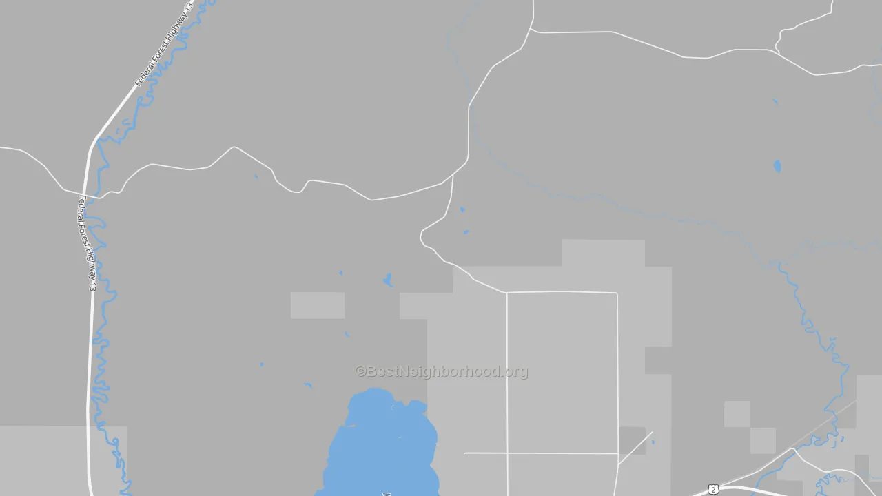 Walk Grade map of Isabella, MI, walkable areas in green and car-dependent areas in red