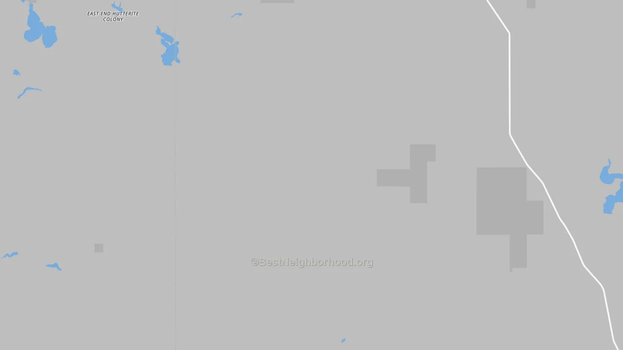 Walk Grade map of Lohman, MT, walkable areas in green and car-dependent areas in red