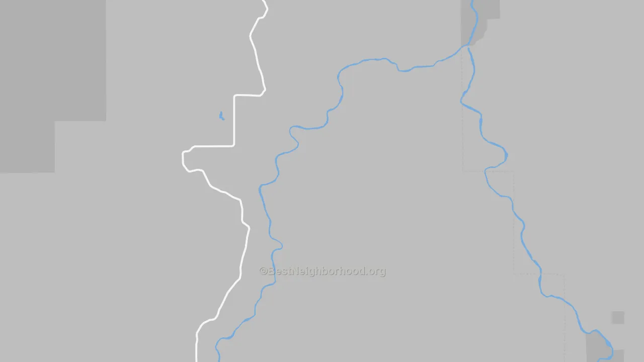 Walk Grade map of Looking Glass, OR, walkable areas in green and car-dependent areas in red