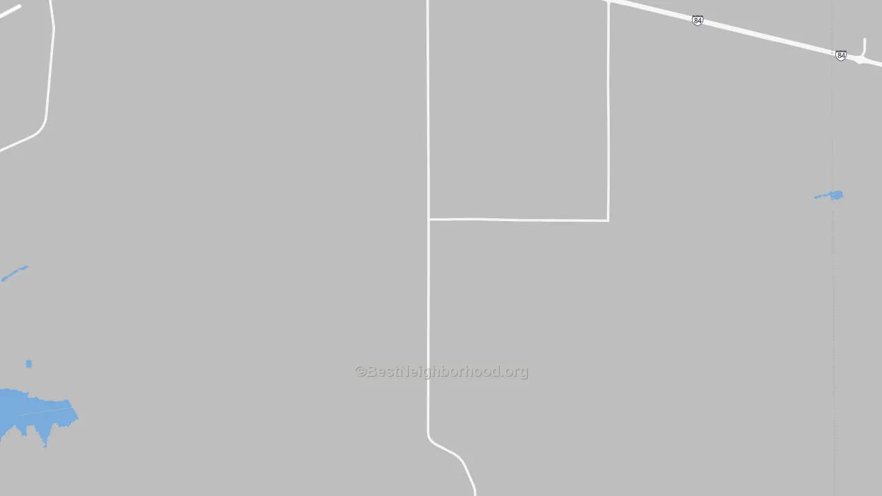 Walk Grade map of Morrow County, OR, walkable areas in green and car-dependent areas in red
