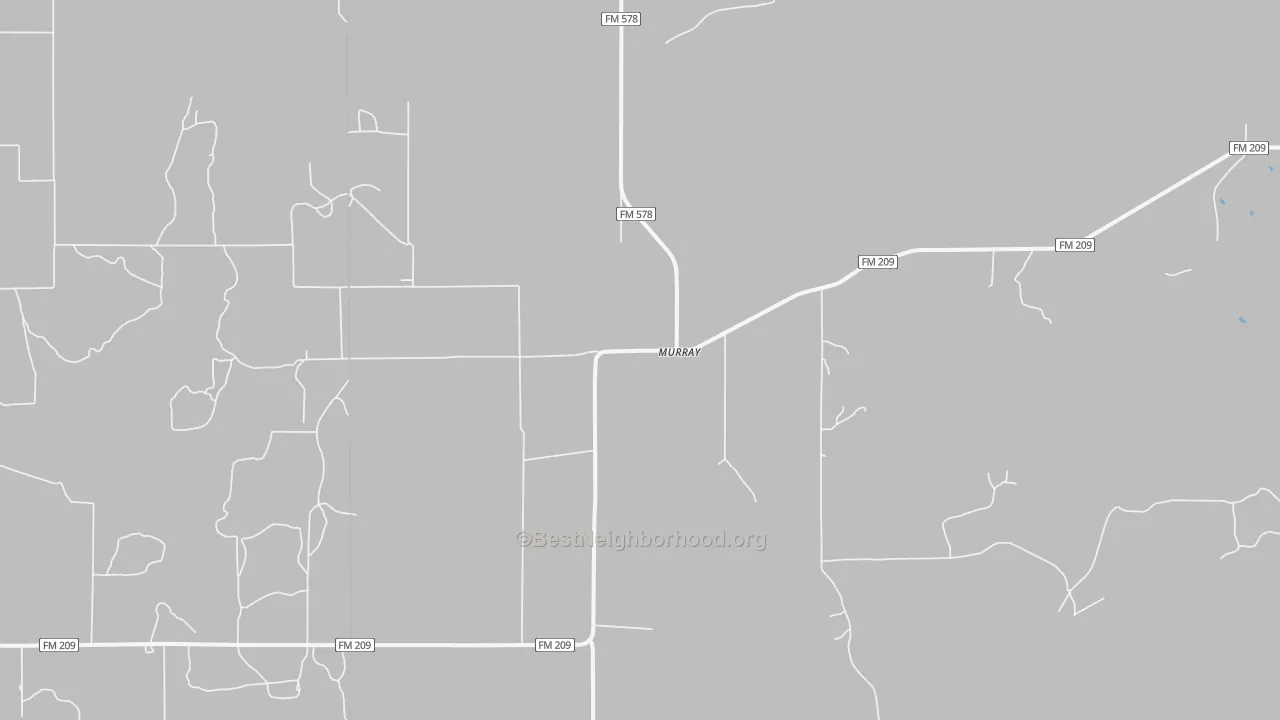 Walk Grade map of Murray, TX, walkable areas in green and car-dependent areas in red