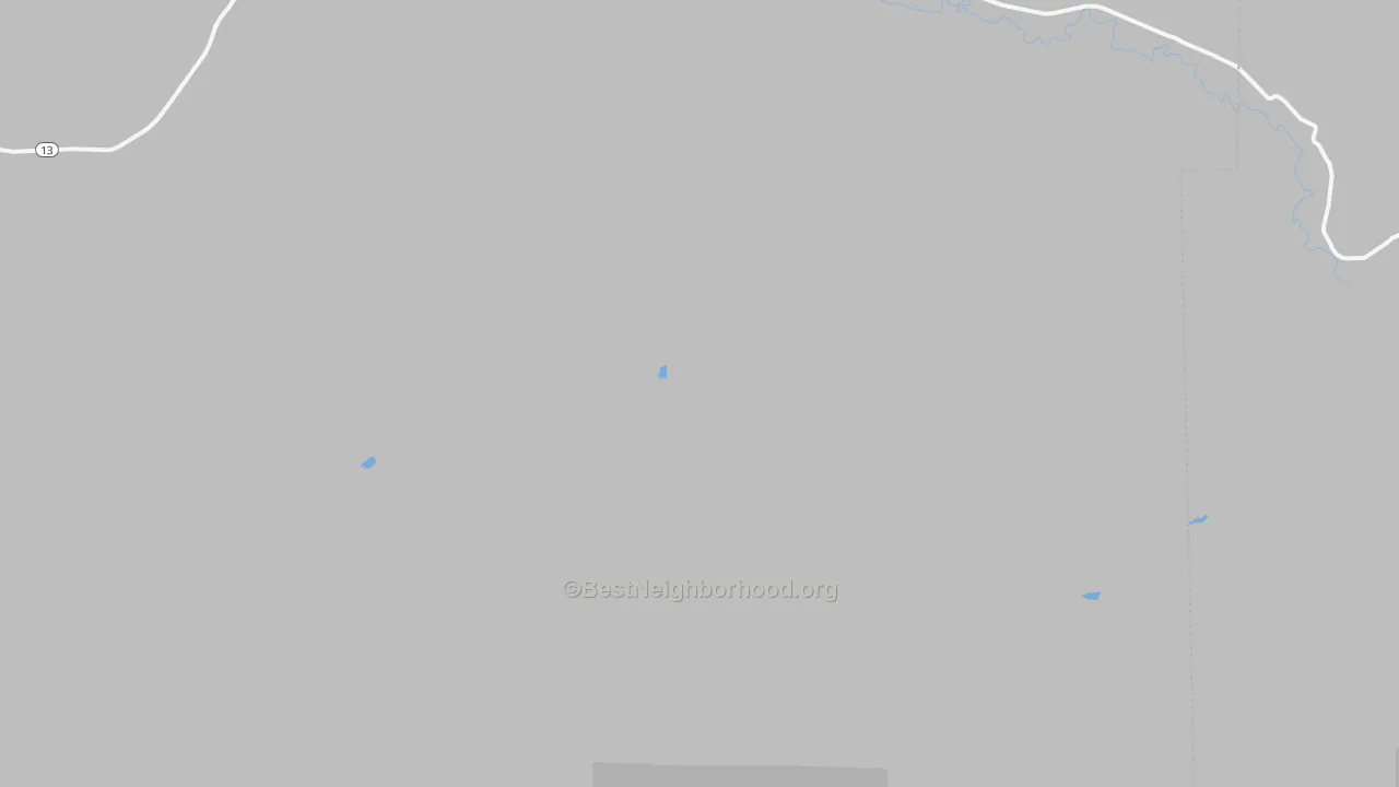 Walk Grade map of Pagoda, CO, walkable areas in green and car-dependent areas in red