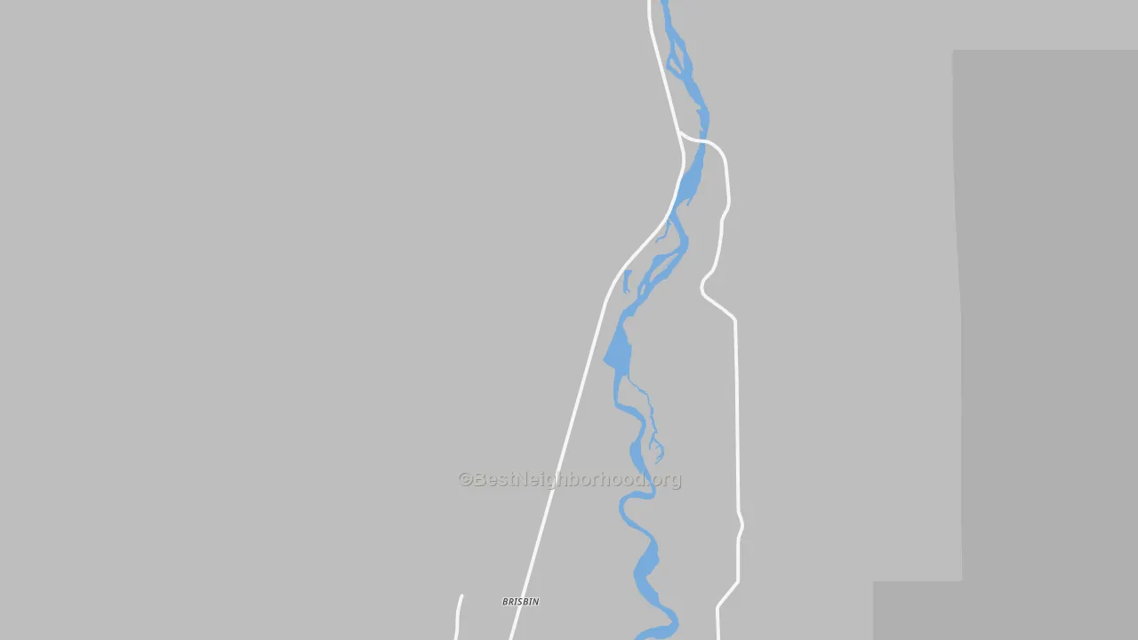 Walk Grade map of Pine Creek, MT, walkable areas in green and car-dependent areas in red