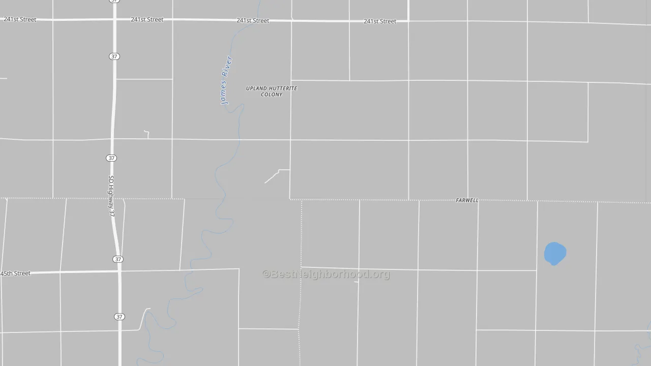 Walk Grade map of Plano, SD, walkable areas in green and car-dependent areas in red