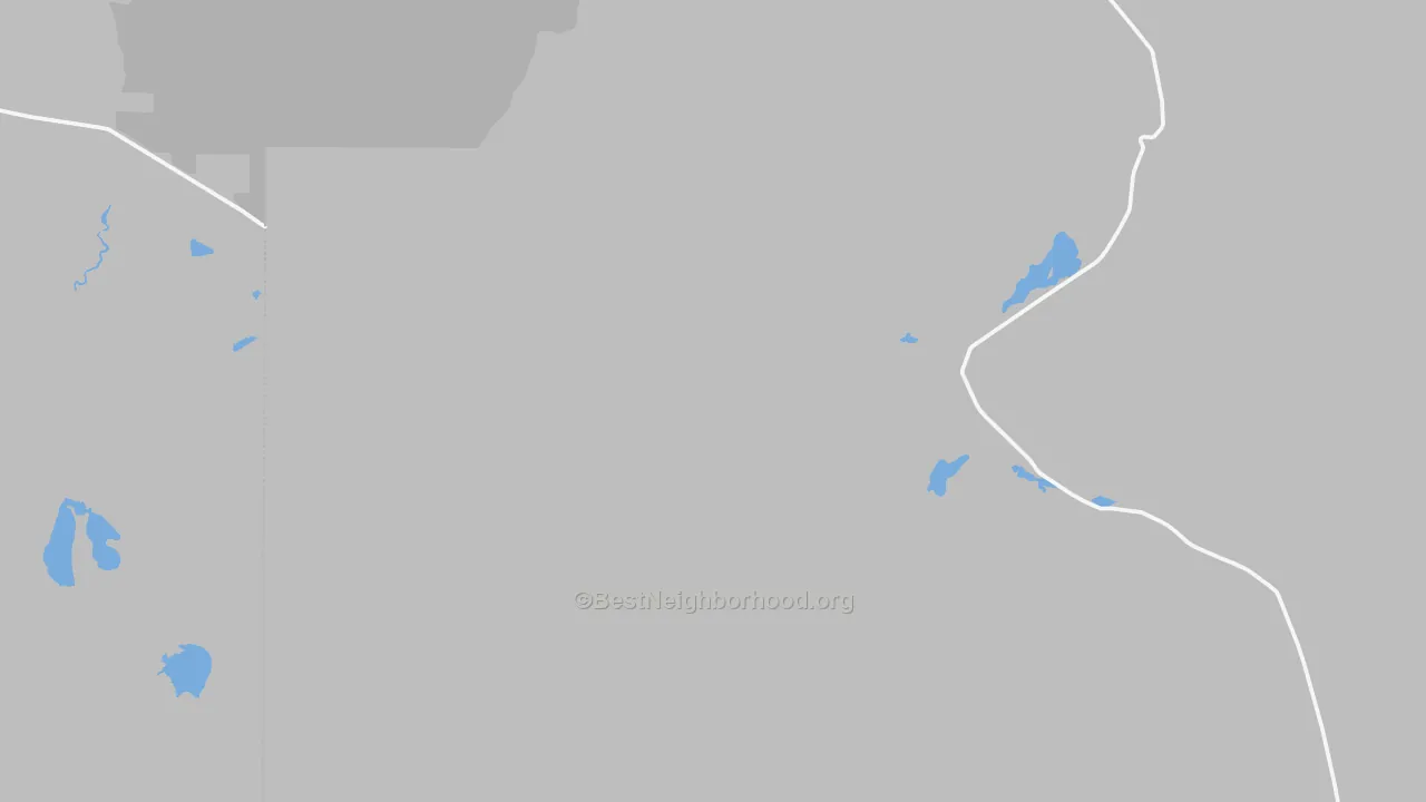 Walk Grade map of Sand Pass, NV, walkable areas in green and car-dependent areas in red