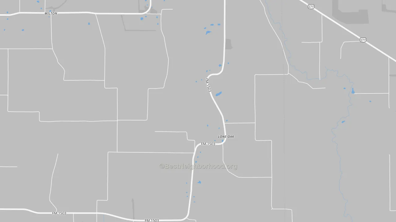 Walk Grade map of Shadowland, TX, walkable areas in green and car-dependent areas in red