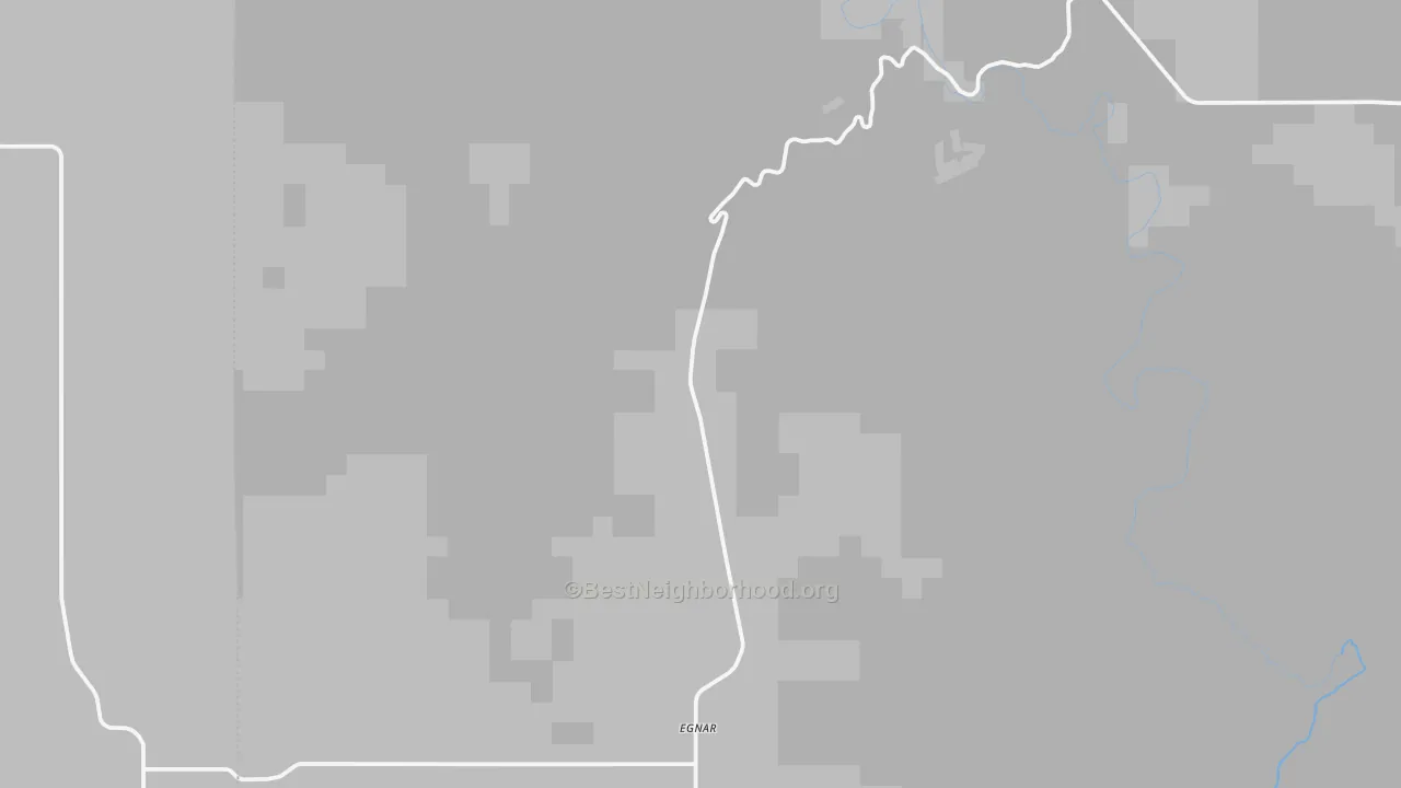 Walk Grade map of Slick Rock, CO, walkable areas in green and car-dependent areas in red