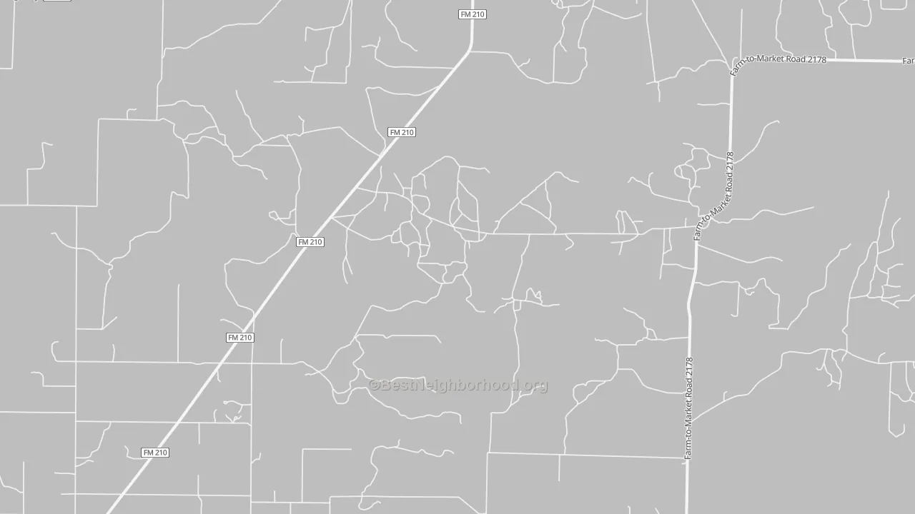 Walk Grade map of Spring Creek, TX, walkable areas in green and car-dependent areas in red